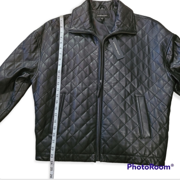 NWT Katherine Kelly Black Lamb Leather Jacket  Sz XS - Picture 15 of 16